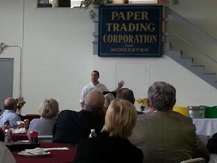 Jarrod Speaking at the event