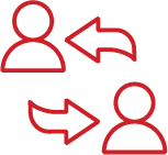 engaged employee communicating icon