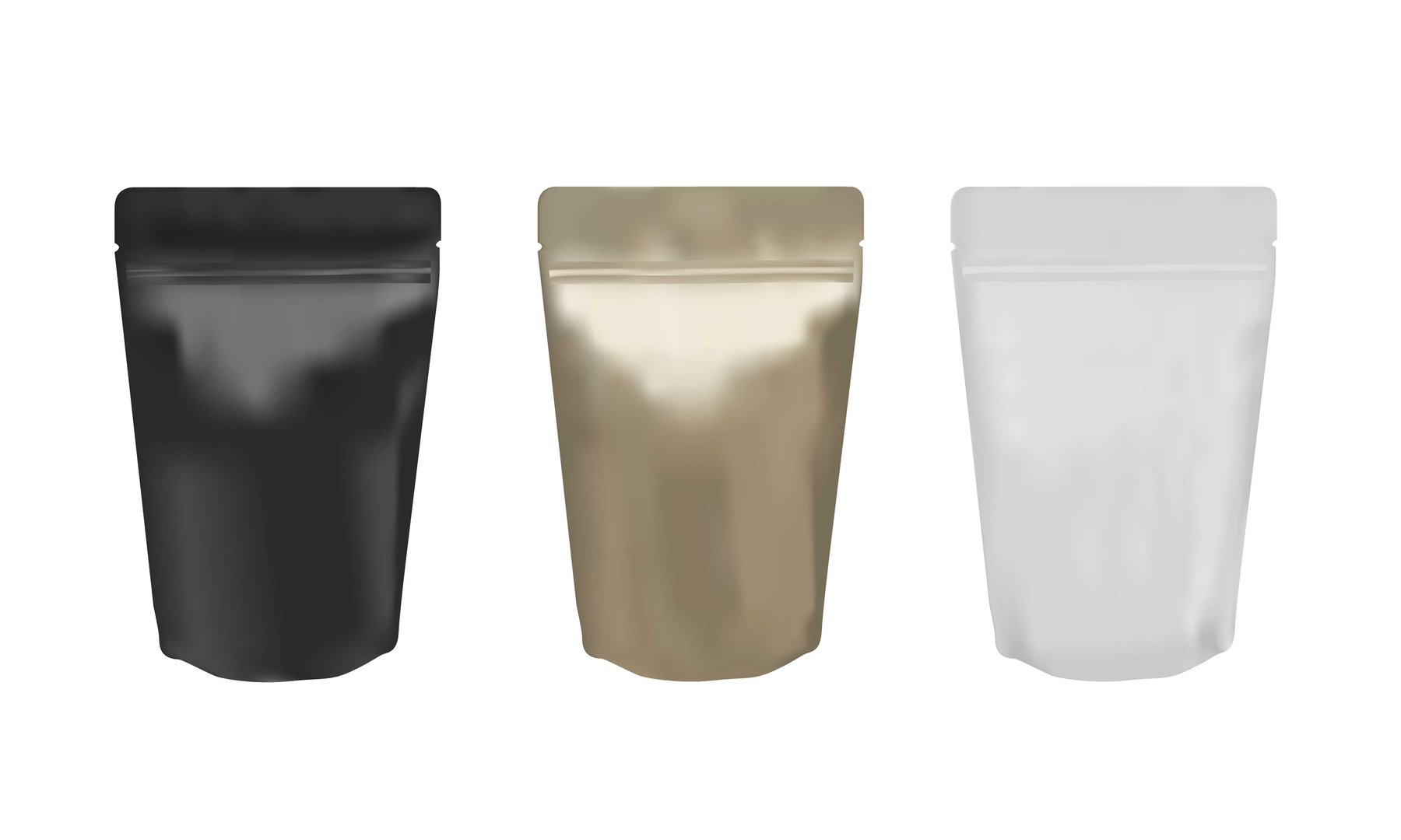 What are the different types of flexible pouches 