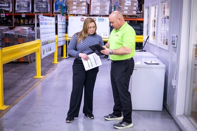 Industrial Packaging Production team prepping for customer meetings